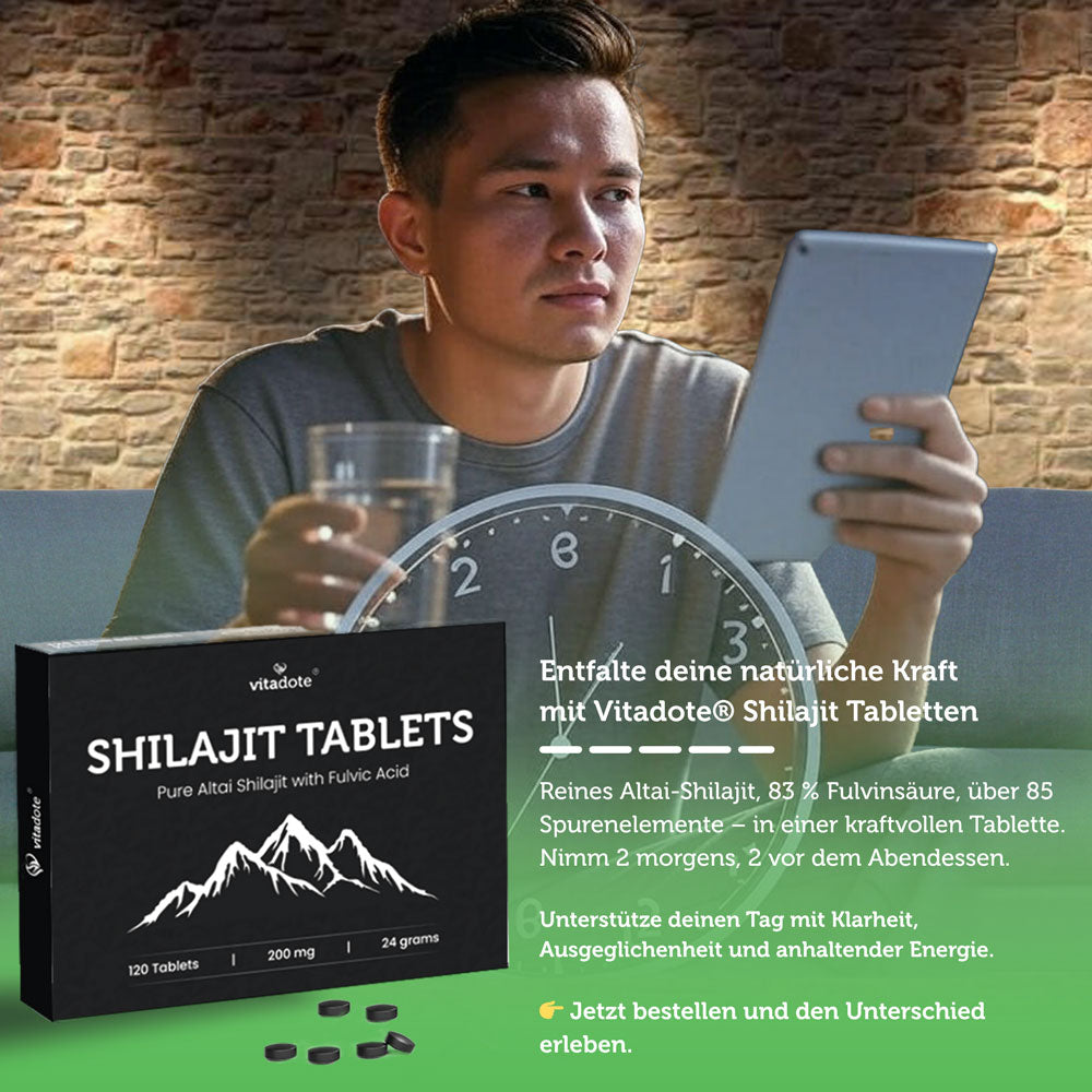 Vitadote Pure Shilajit Tabletten Altai Fulvosäure